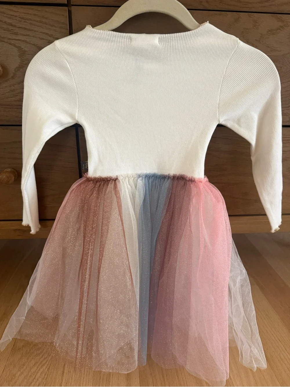 Petite Hailey Sequin Star Tulle Dress Girls 4 NWT